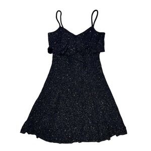 Roberta Vintage Black Sparkly Dress size small